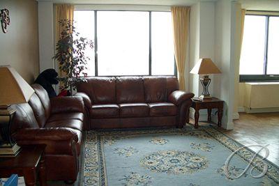 Spacious apartment with good hardwood floors and great ligth.