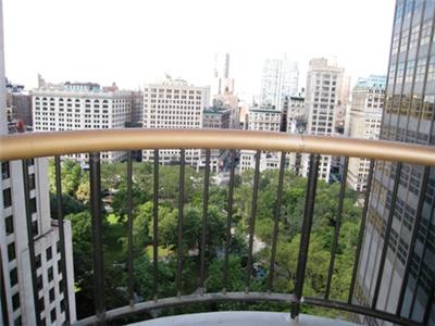 Skyline Views and Breathtaking Sunsets from this apartment and from the private balcony overlooking Madison Square Park, the Hudson River and Western skyline. One Bedroom apartment featuring windowed 