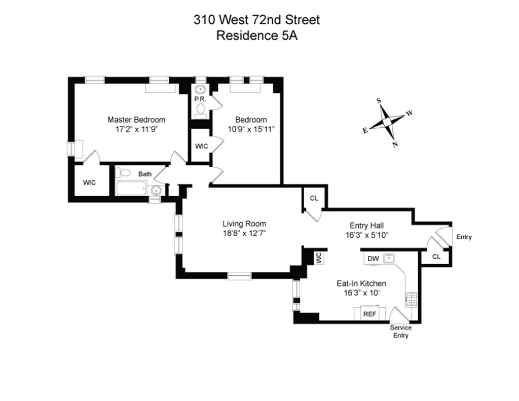 310 West 72nd Street, Apt.5A, Upper West Side, NY 10023 WARBURG