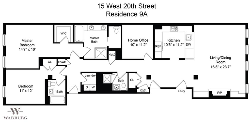 15 West 20th Street, Apt.9A, Flatiron, NY 10011 WARBURGSALES