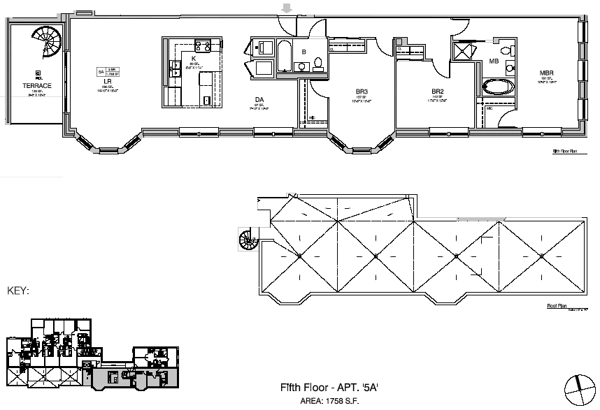 Apartment features:    * 1758 sq.ft.    * Bosch Dishwasher    * Sub Zero refrigerator and wine cooler    * Wolf Free-Standing Range    * Kohler Body Spray water tile equipped showers    