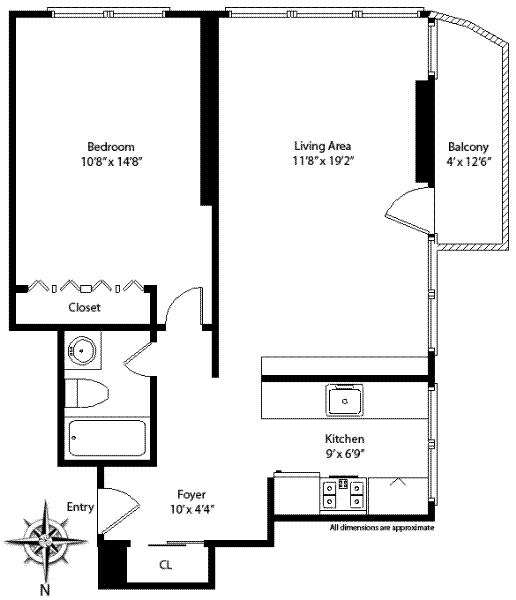 Beautiful Luxury 1BR with Balcony - East 70''s Off First Ave, Manhattan, NY 10075