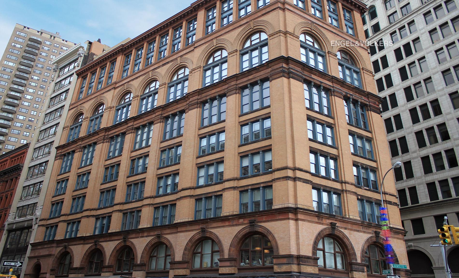 21 Astor Pl 6-F New York, New York Photos coming soon.Residence 6F is a well-proportioned one-bedroom home at 21 Astor Place. This 1,262-square-foot loft-style residence offers soaring 13 foot ceilings and an abundance of natural light through its six oversized south-facing windows. The generously sized living/dining space is excellent for entertaining and features beautiful hardwood flooring. The open chefs kitchen is appointed with top-of-the line appliances include Viking refrigerator, Bosch oven and cooktop, Lava Stone counters, and custom Poggenpohl cabinetry.The master suite features a large bedroom with generous closet space, and an elegant en-suite bathroom with double vanity, soaking tub and separate shower. Other features include a powder room off the main corridor, central air conditioning, large coat closet, and low monthly carrying costs.Set in the heart of Greenwich Village, the landmarked 11-story Romanesque Revival Style red brick building at 21 Astor Place was built in 1892 and converted into a full-service boutique condominium. 21 Astor Place offers contemporary layouts with preserved historic details. The buildings amenities include a 24-hour doorman, resident superintendent, three-elevators, newly designed fitness center, and is pet-friendly.Astor Place is one of downtown Manhattan's most exciting hubs with Washington Square Park, the city's top universities, theaters, restaurants, cultural and architectural landmarks, food and shopping, as well as numerous transportation options all within blocks.The adjacent unit, Apartment 6E is also offered for sale, allowing for the opportunity to create an approximately 2,900 square foot home.