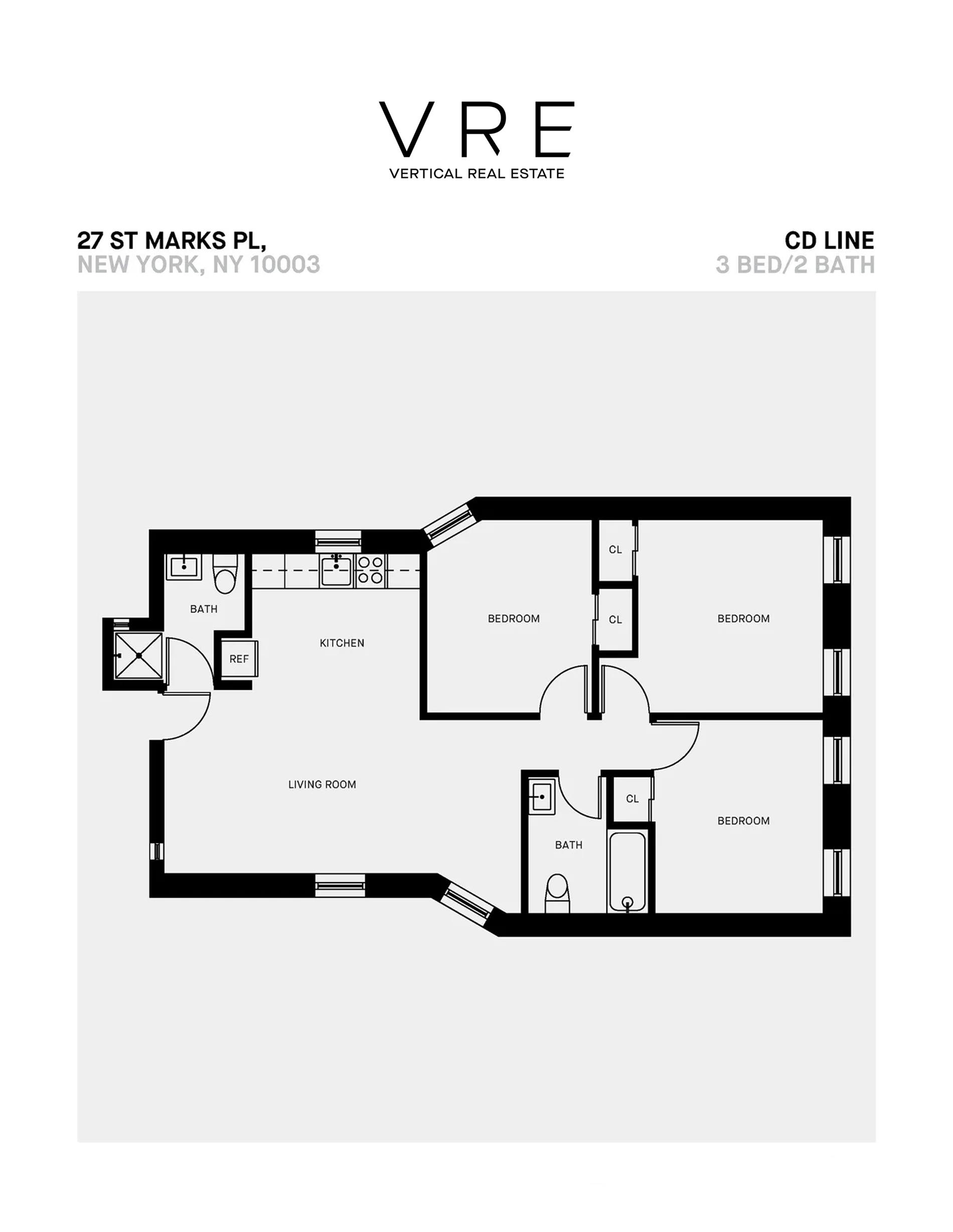 27 Saint Marks Place 2CD E. Greenwich Village New York NY 10003
