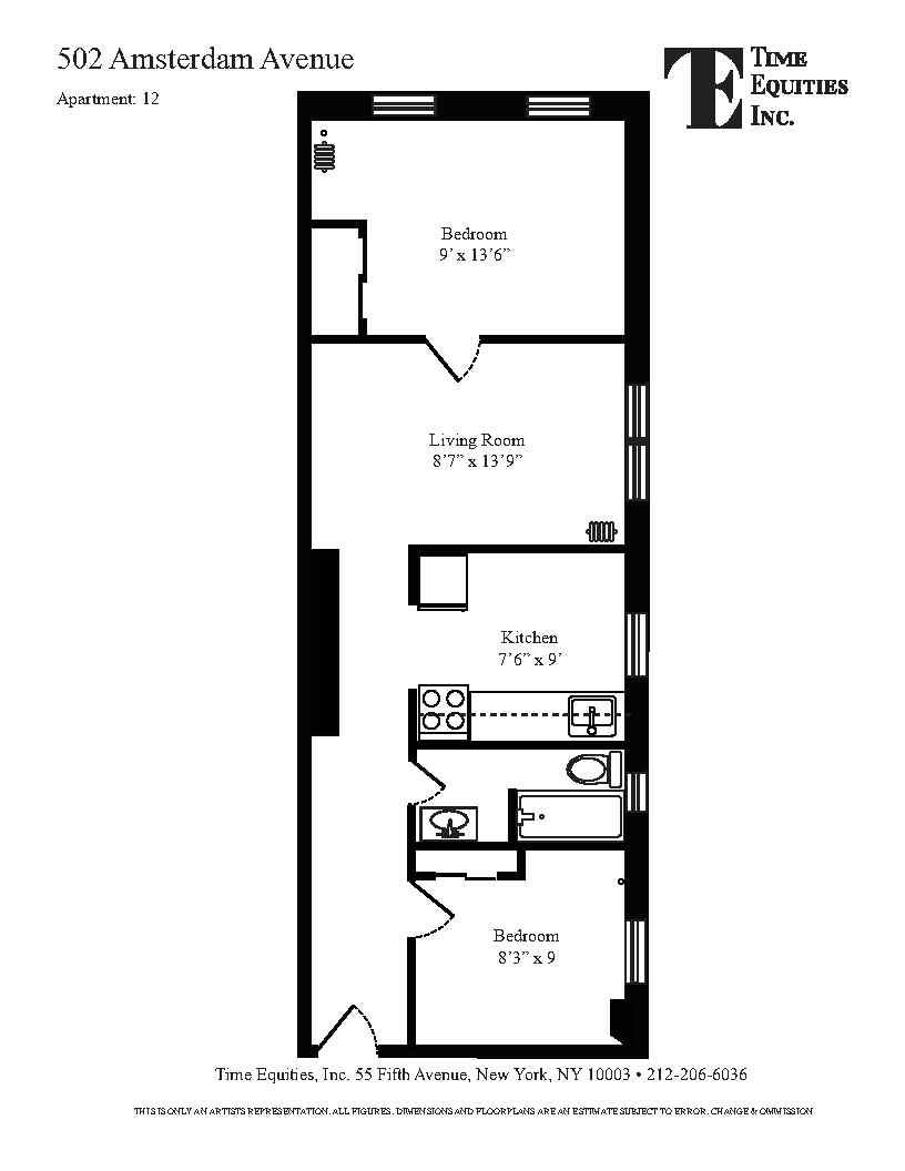 502 Amsterdam Avenue 12 Upper West Side New York NY 10024