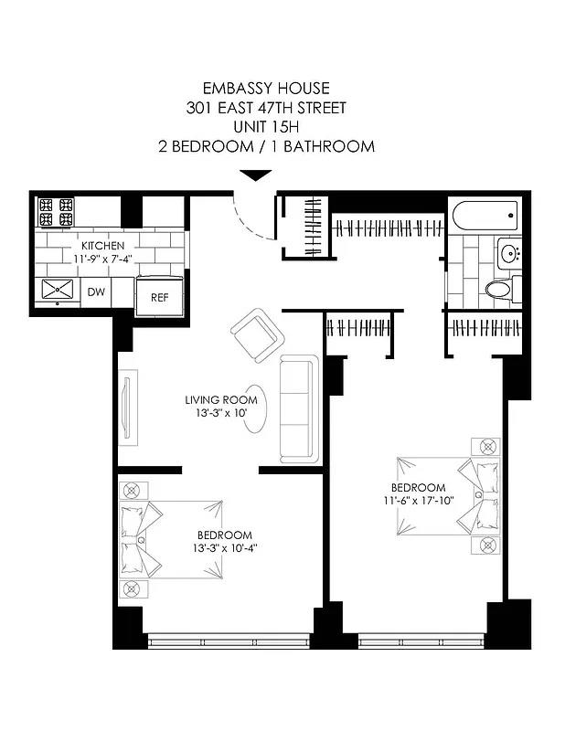 301 East 47th Street 15-H Turtle Bay New York NY 10017
