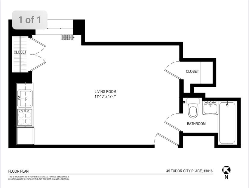 45 Tudor City Place 1016 Tudor City New York NY 10017