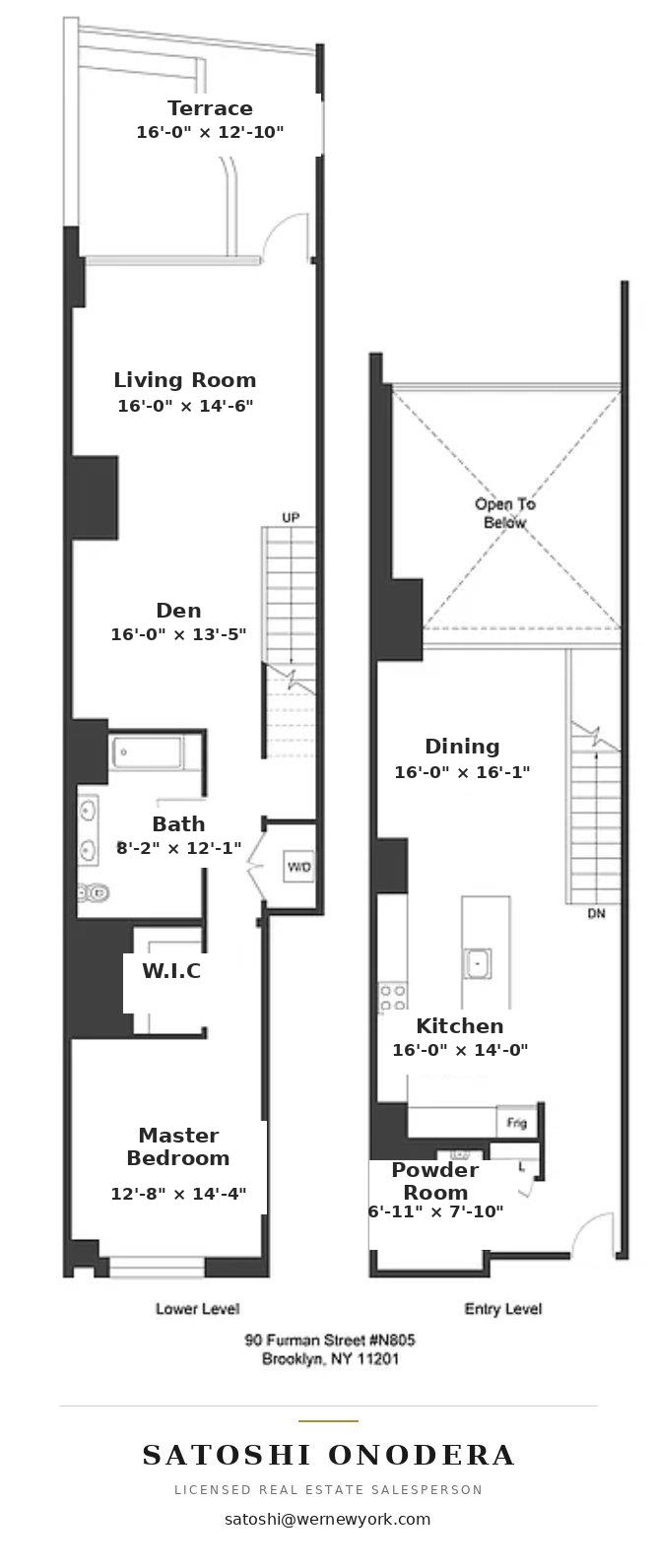 90 Furman Street N-805 Fulton Ferry Brooklyn NY 11201