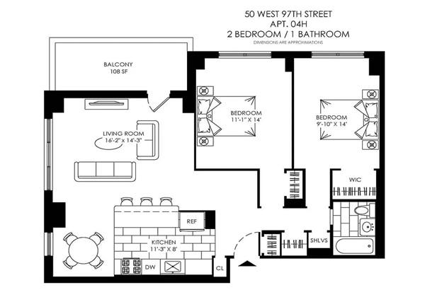 50 West 97th Street 4-H Central Park West New York NY 10025