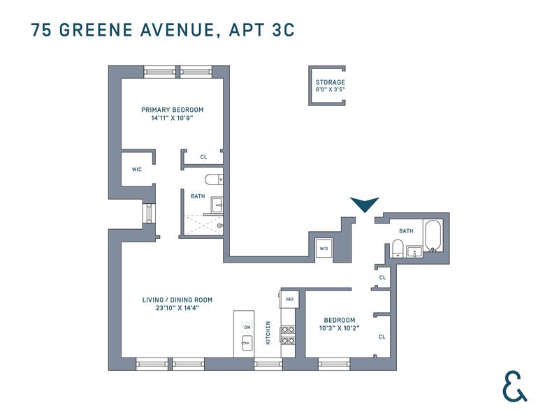 75 Greene Avenue 3-C Fort Greene Brooklyn NY 11238