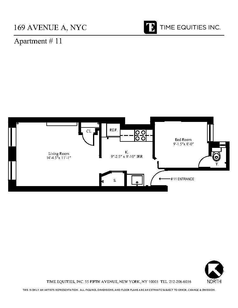 169 Avenue A 11 Lower East Side New York NY 10009