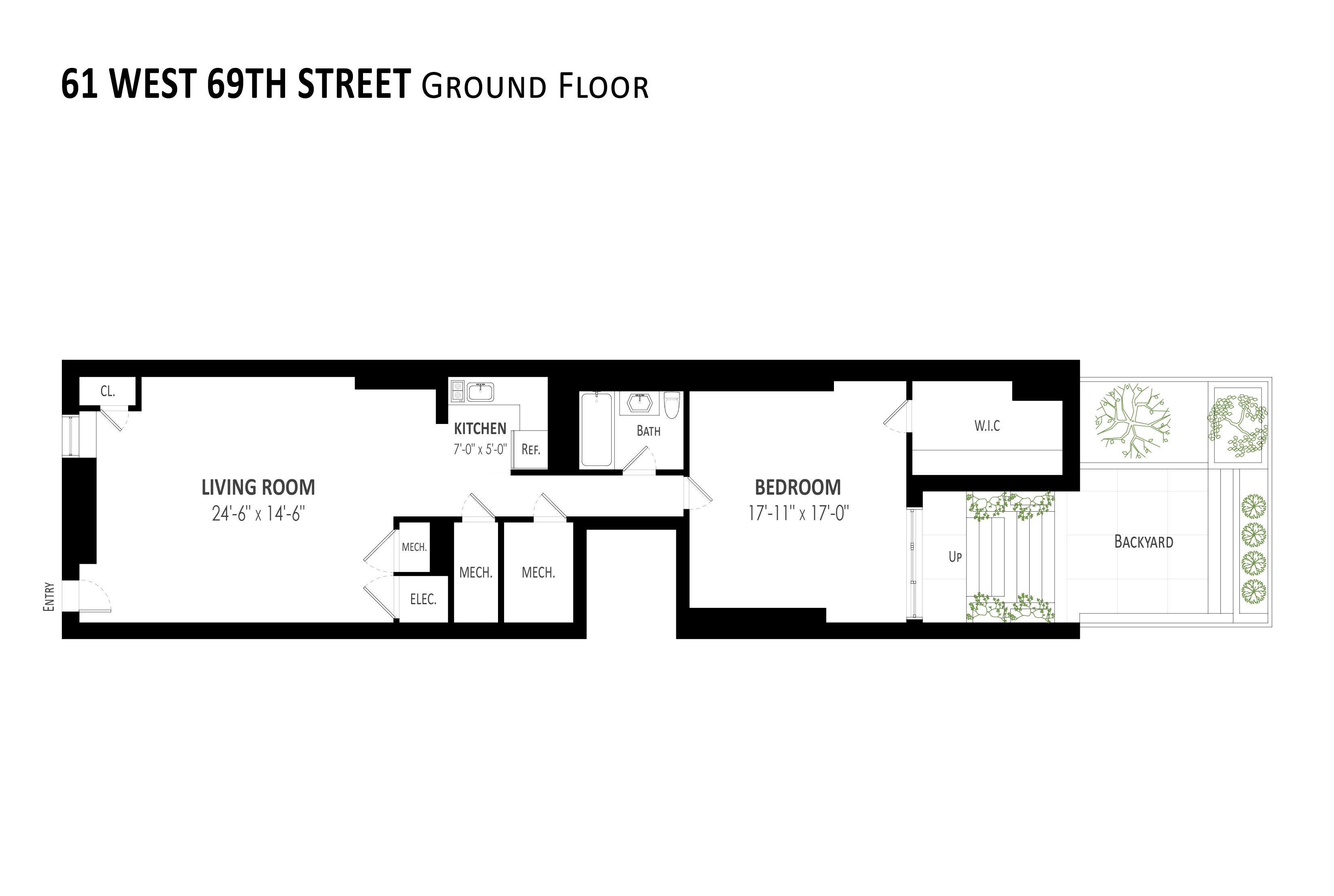 61 West 69th Street GARDEN Lincoln Square New York NY 10023