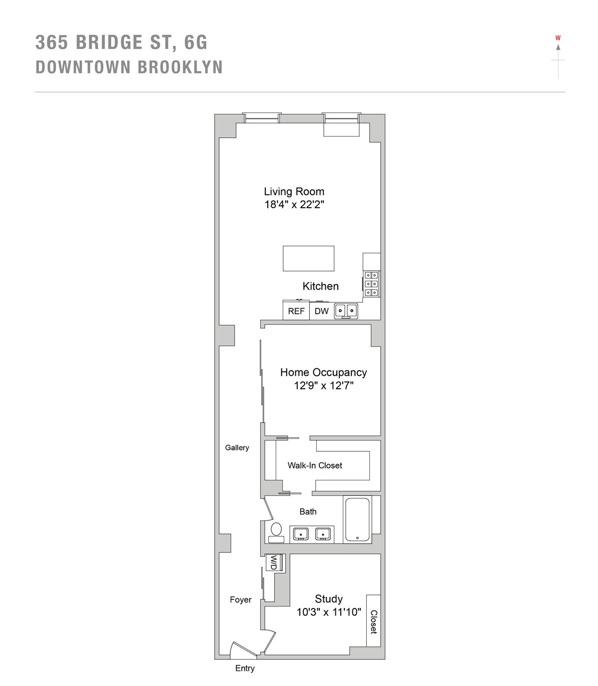 365 Bridge Street 6G Downtown Brooklyn NY 11201