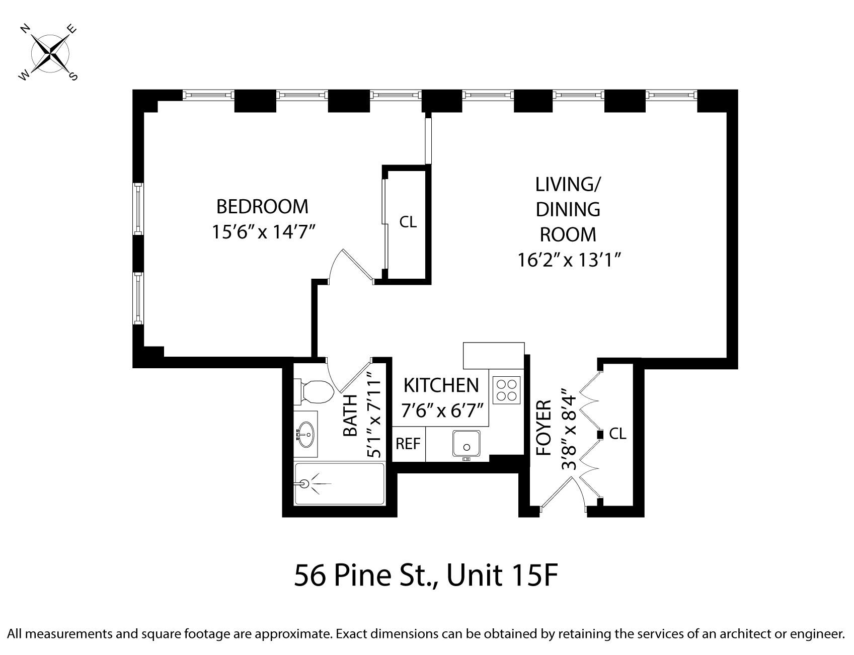 56 Pine Street 15-F Financial District New York NY 10005