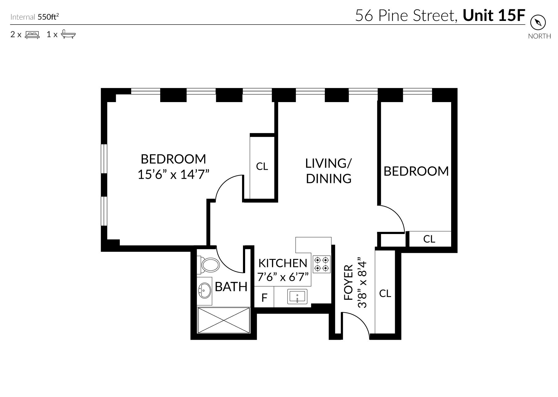 56 Pine Street 15-F Financial District New York NY 10005