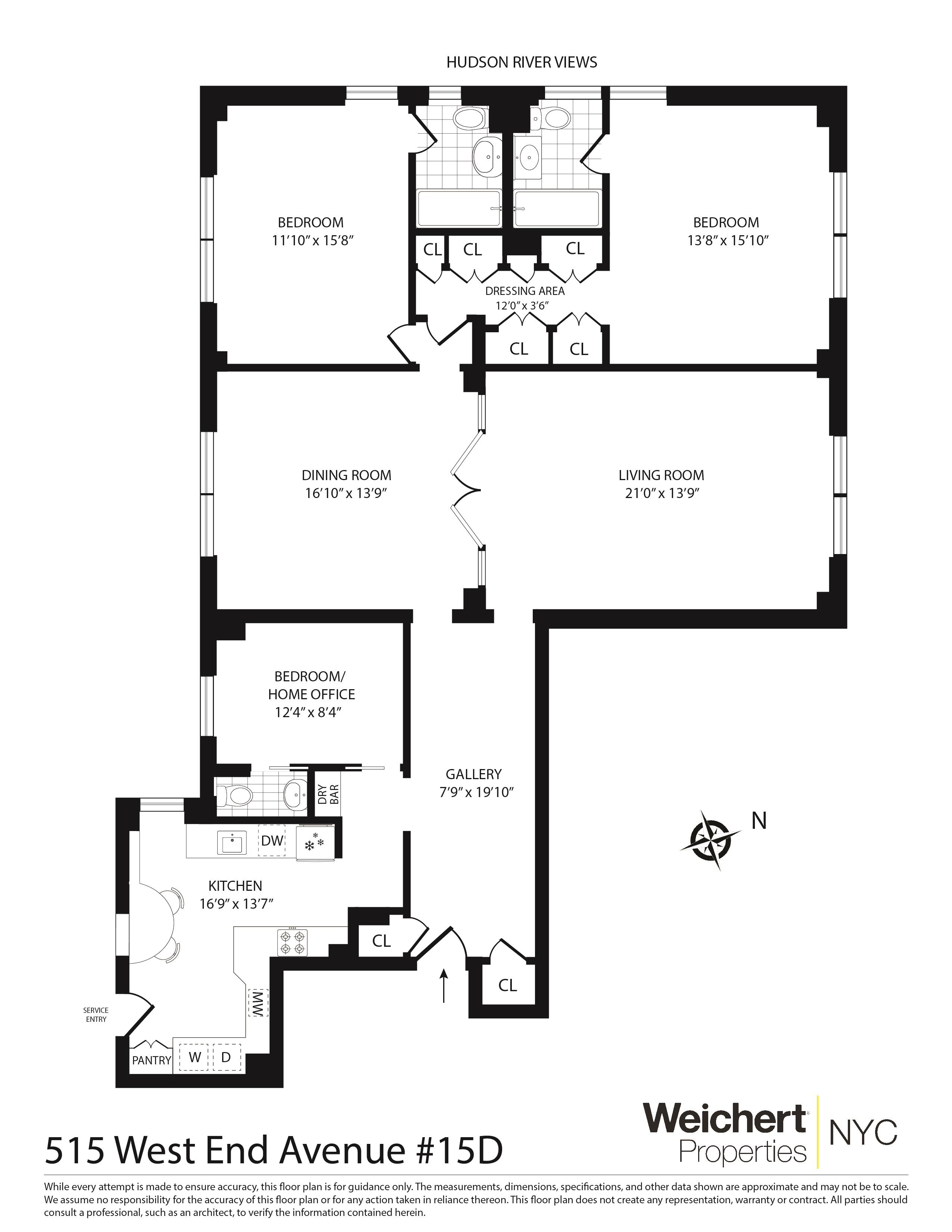 515 West End Avenue 15-D Upper West Side New York NY 10024