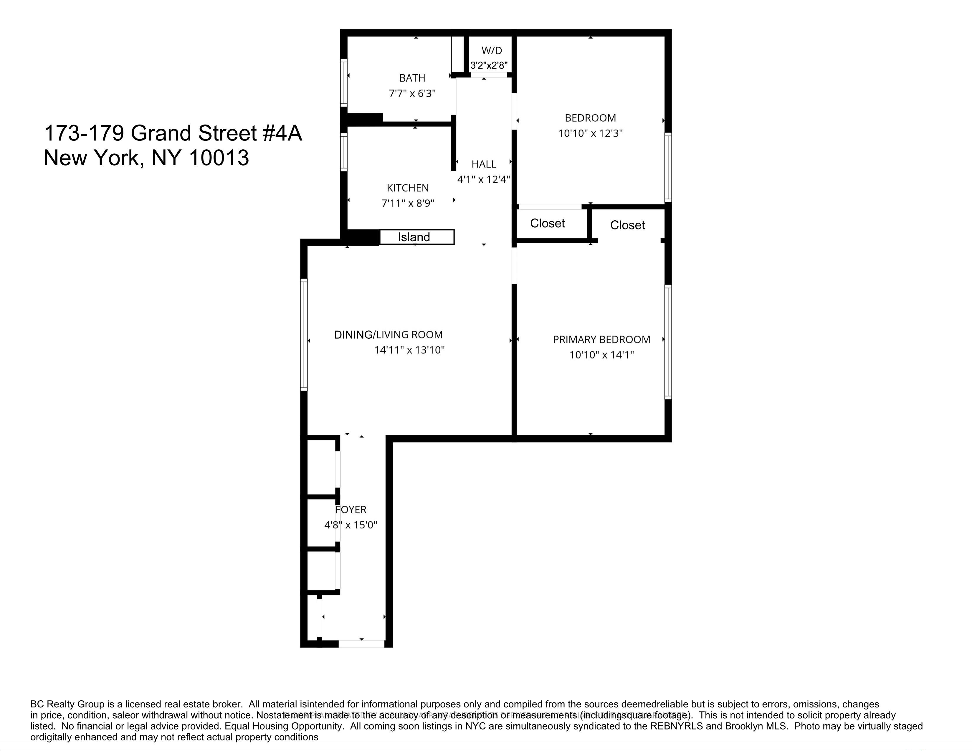 179 Grand Street 4A Little Italy New York NY 10013