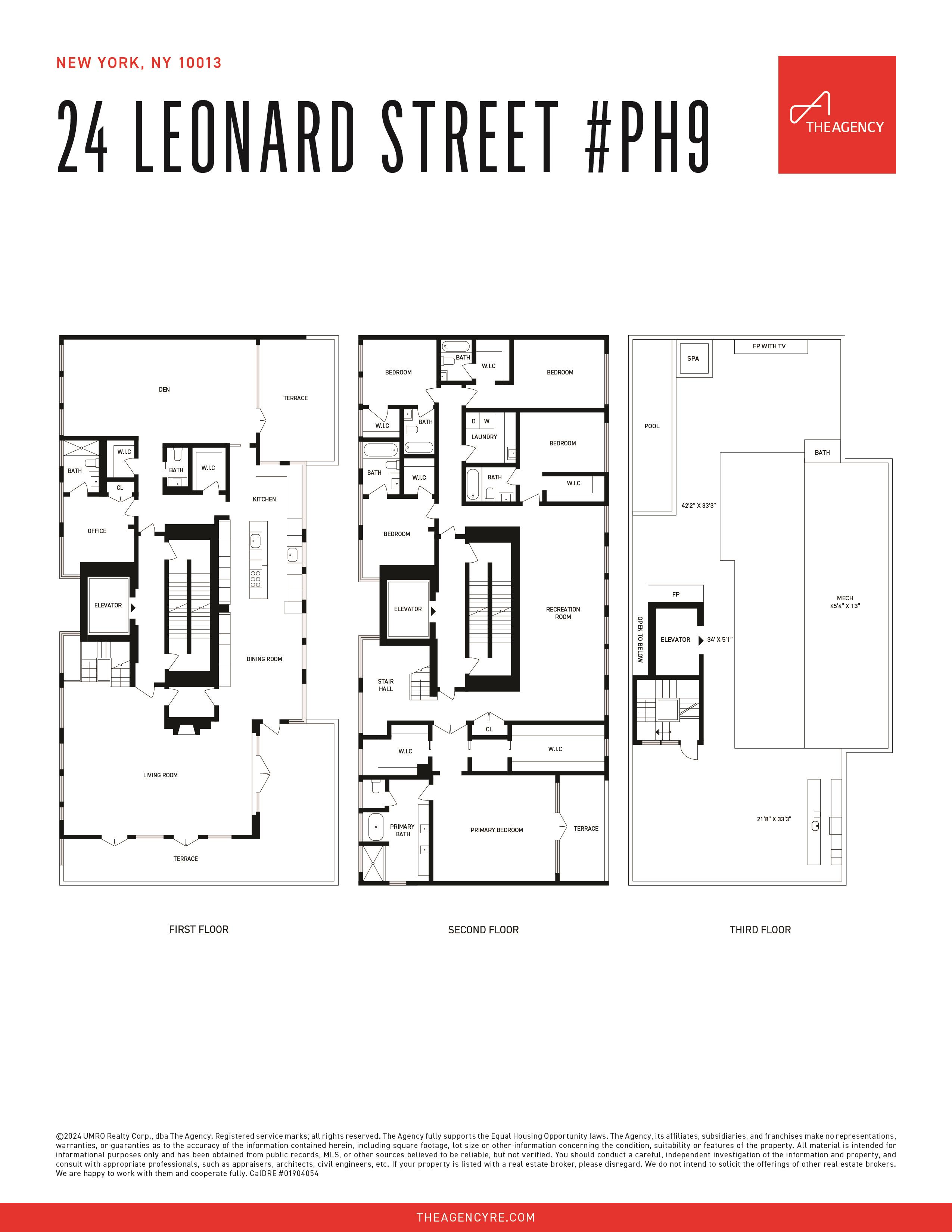 24 Leonard Street PH Tribeca New York NY 10013