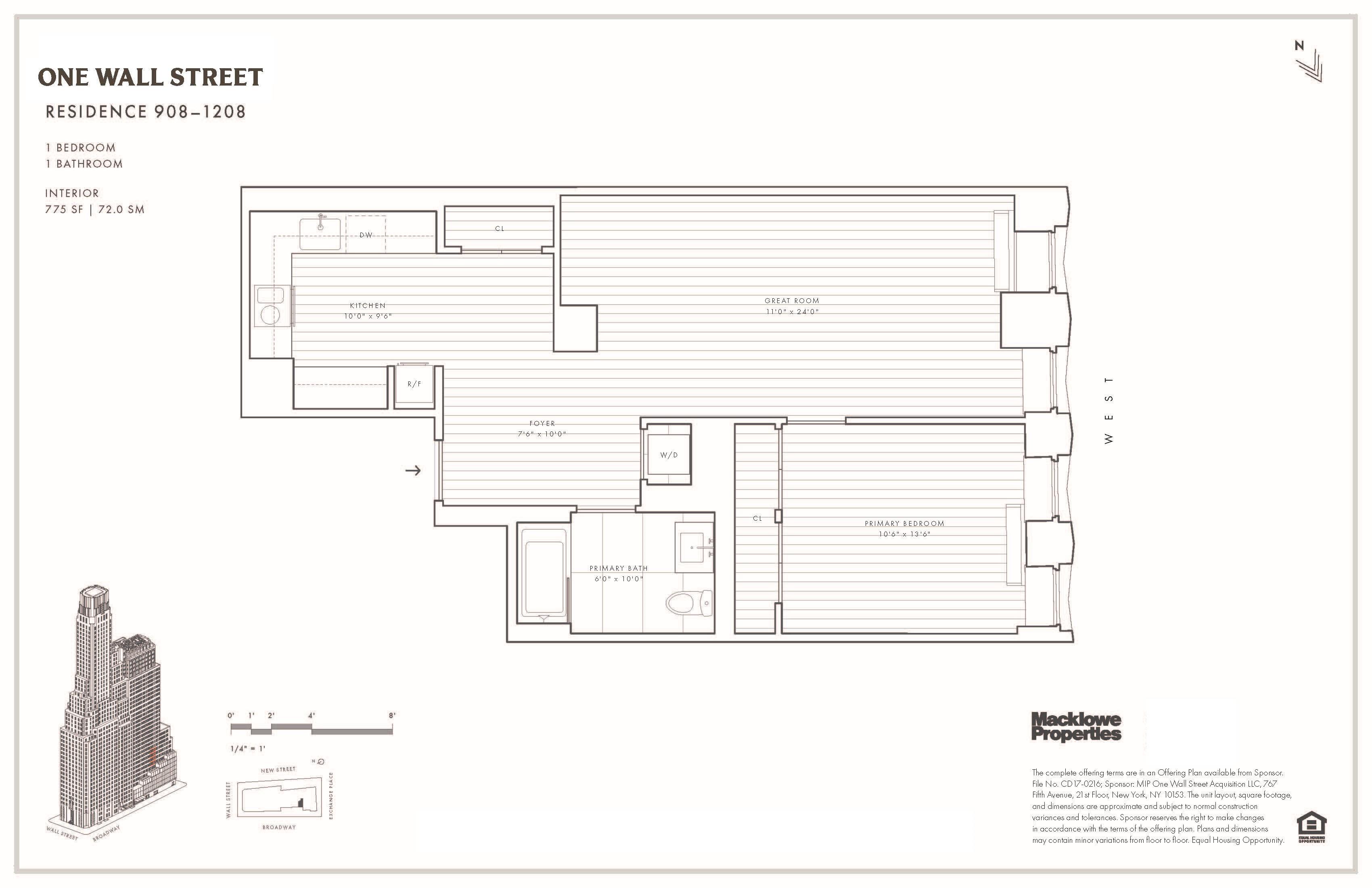 1 Wall Street, #1108