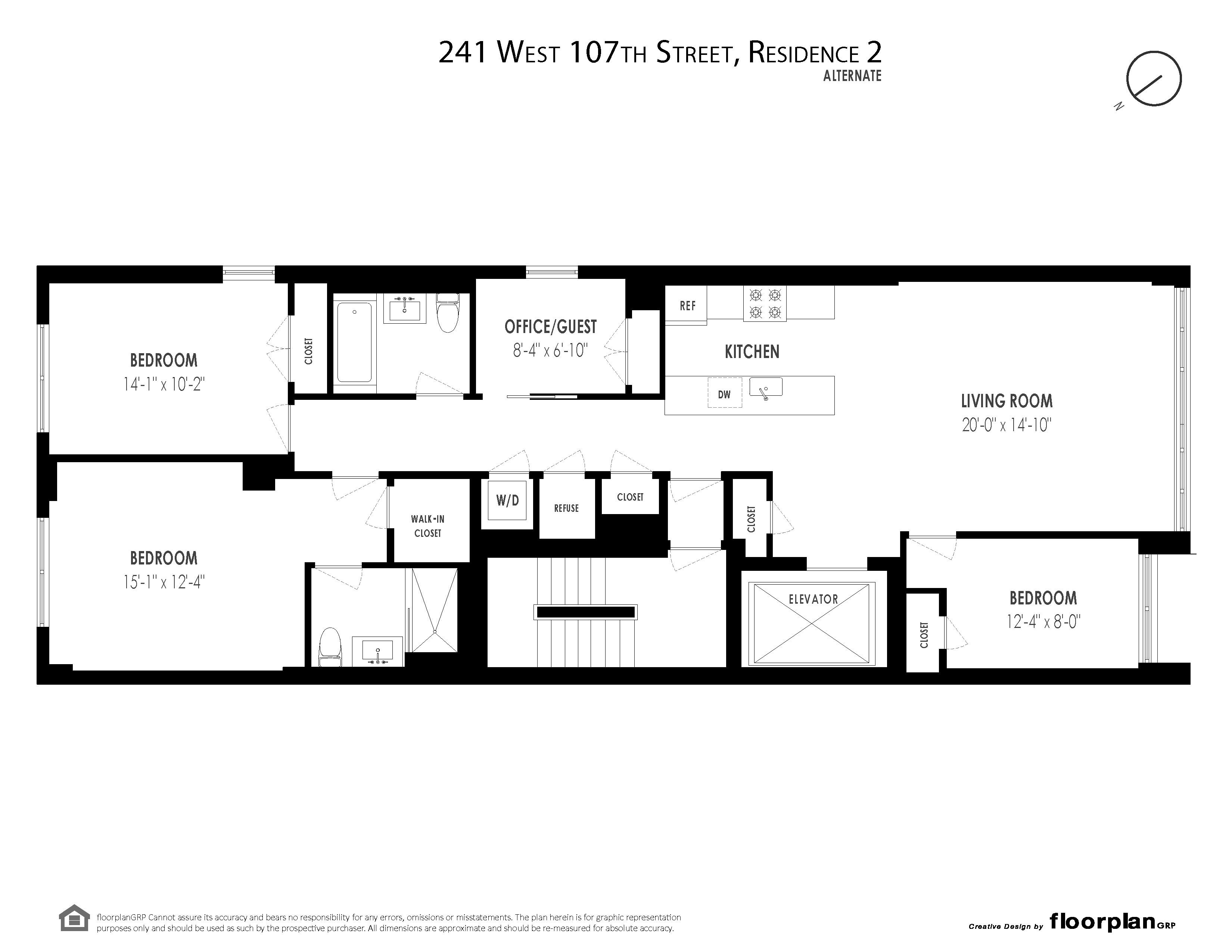 241 West 107th Street 2-FLR Manhattan Valley New York NY 10025