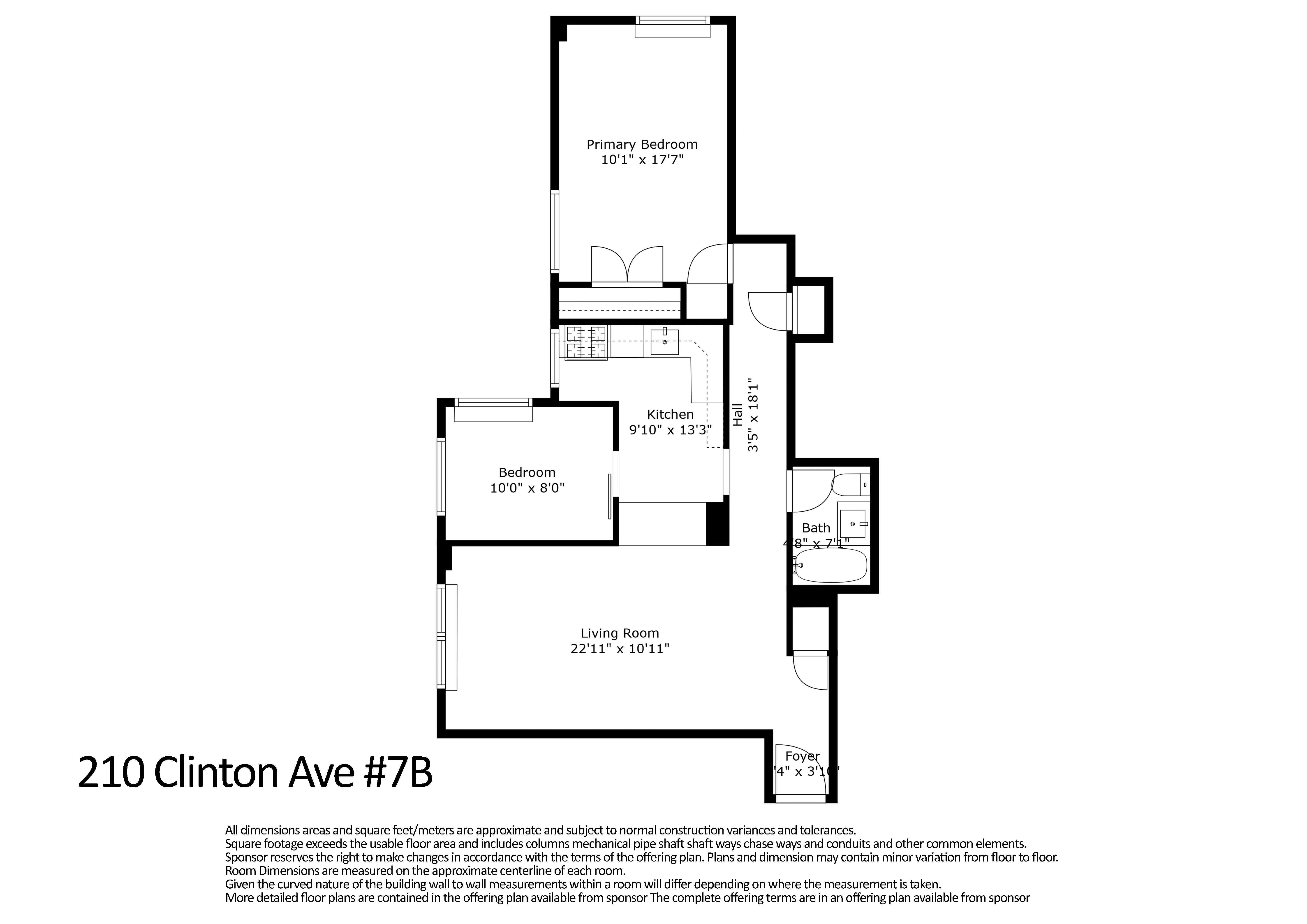 210 Clinton Avenue 7-B Clinton Hill Brooklyn NY 11205