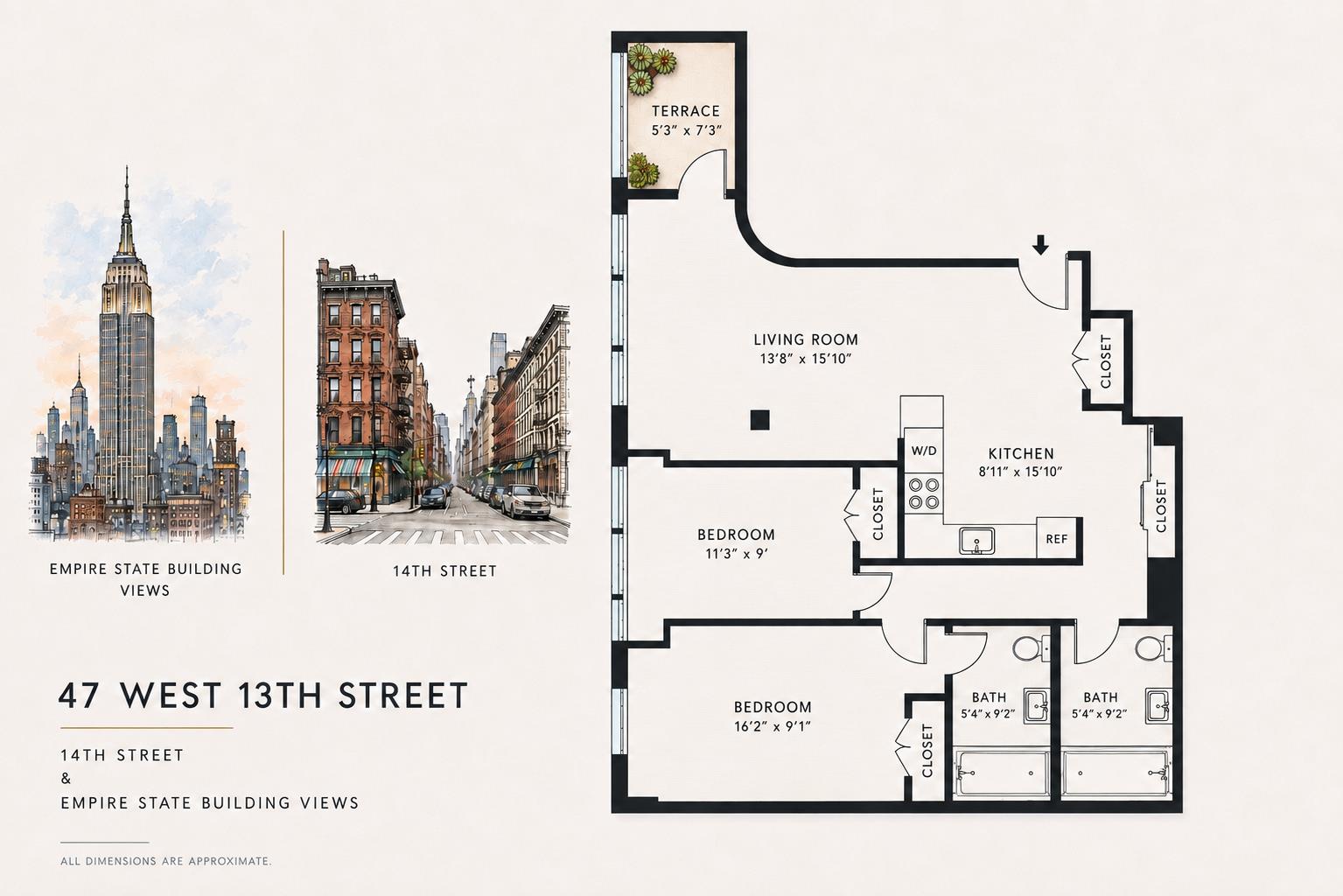 47 West 13th Street 9-A Greenwich Village New York NY 10011