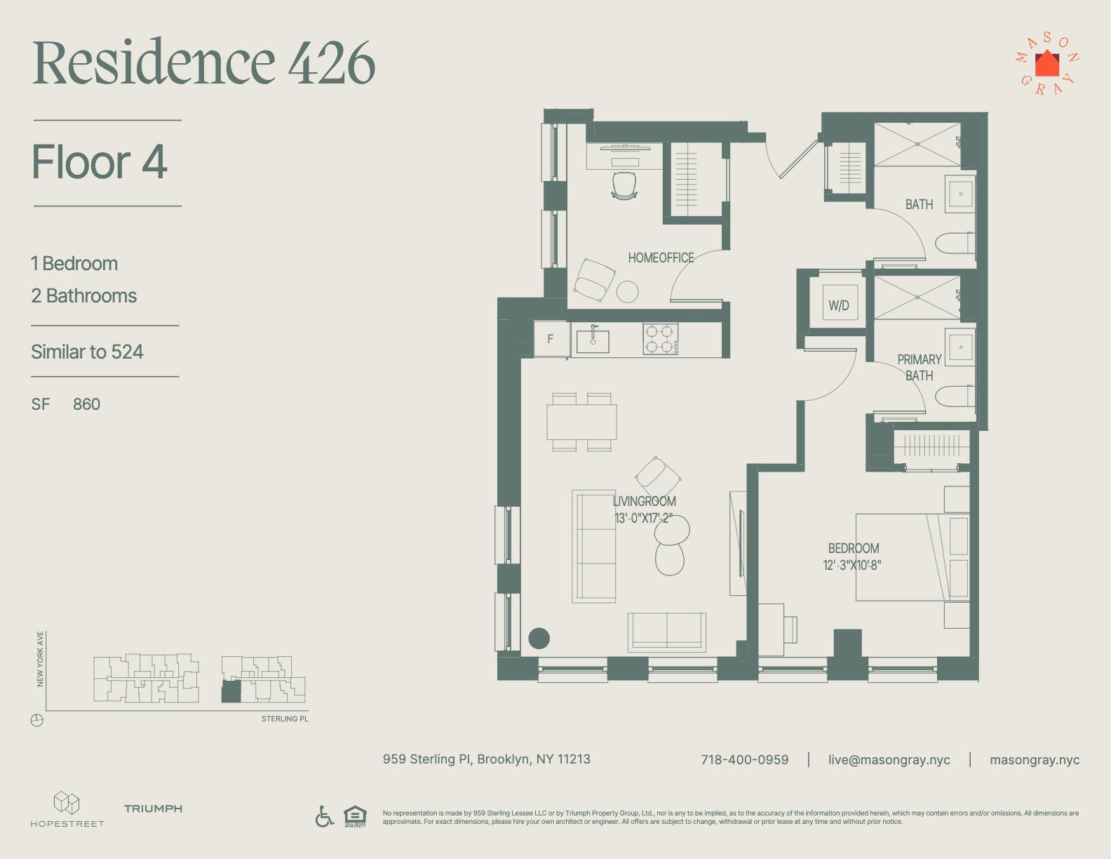 955 Sterling Place 426 Crown Heights Brooklyn NY 11216