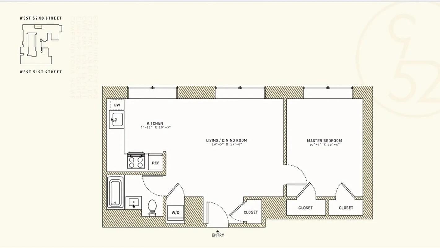 416 West 52nd Street 502 Clinton New York NY 10019