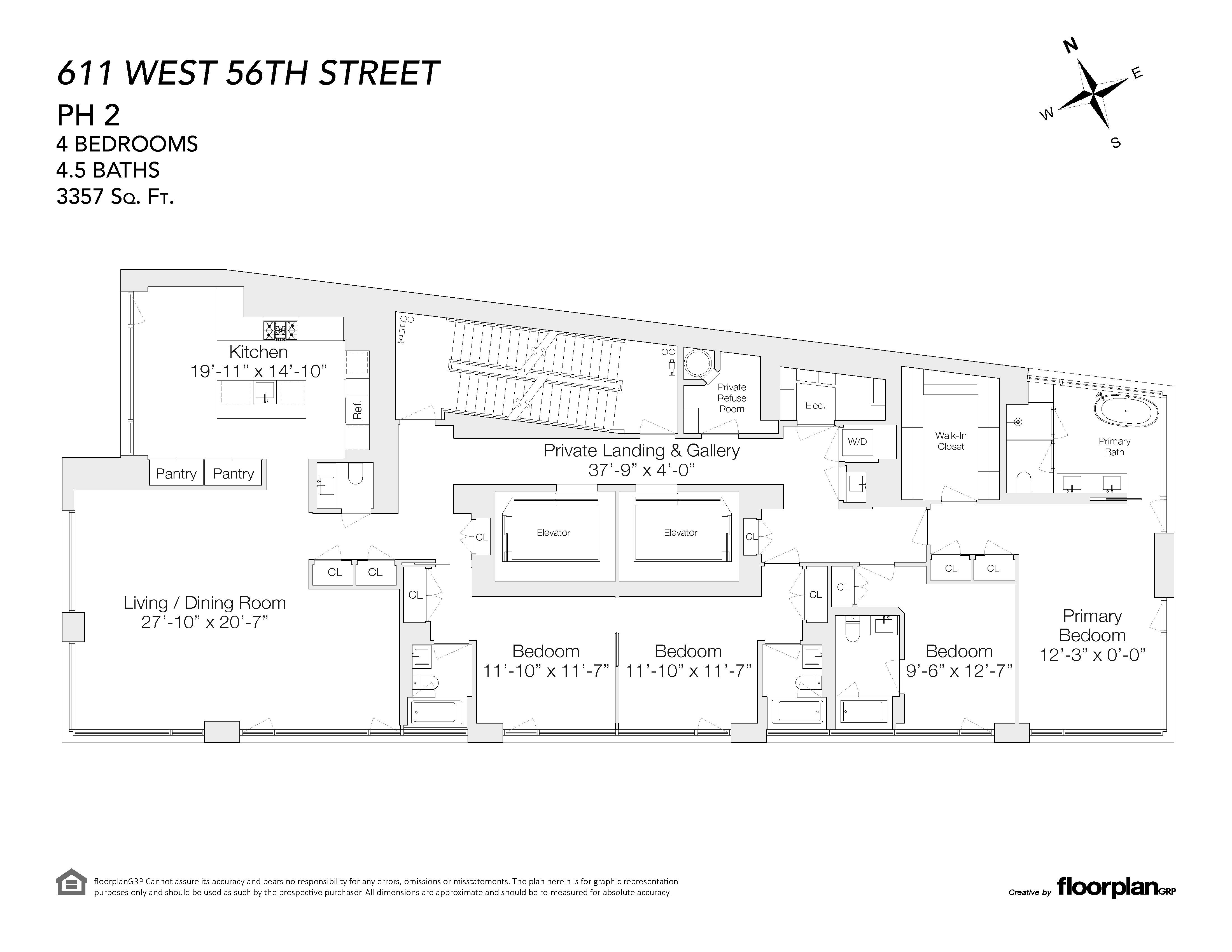 611 West 56th Street PH-2 Clinton New York NY 10019