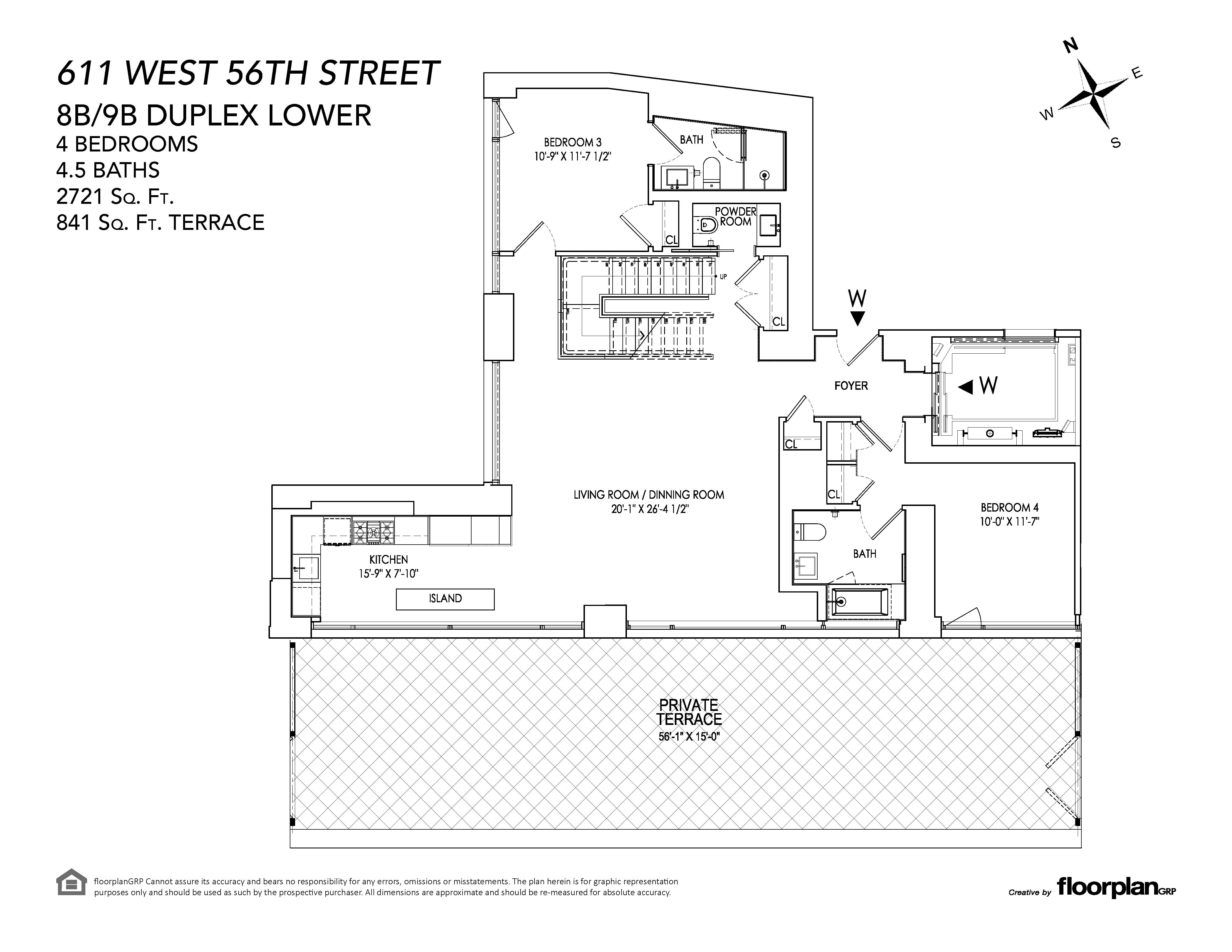 611 West 56th Street 8B/9B Clinton New York NY 10019
