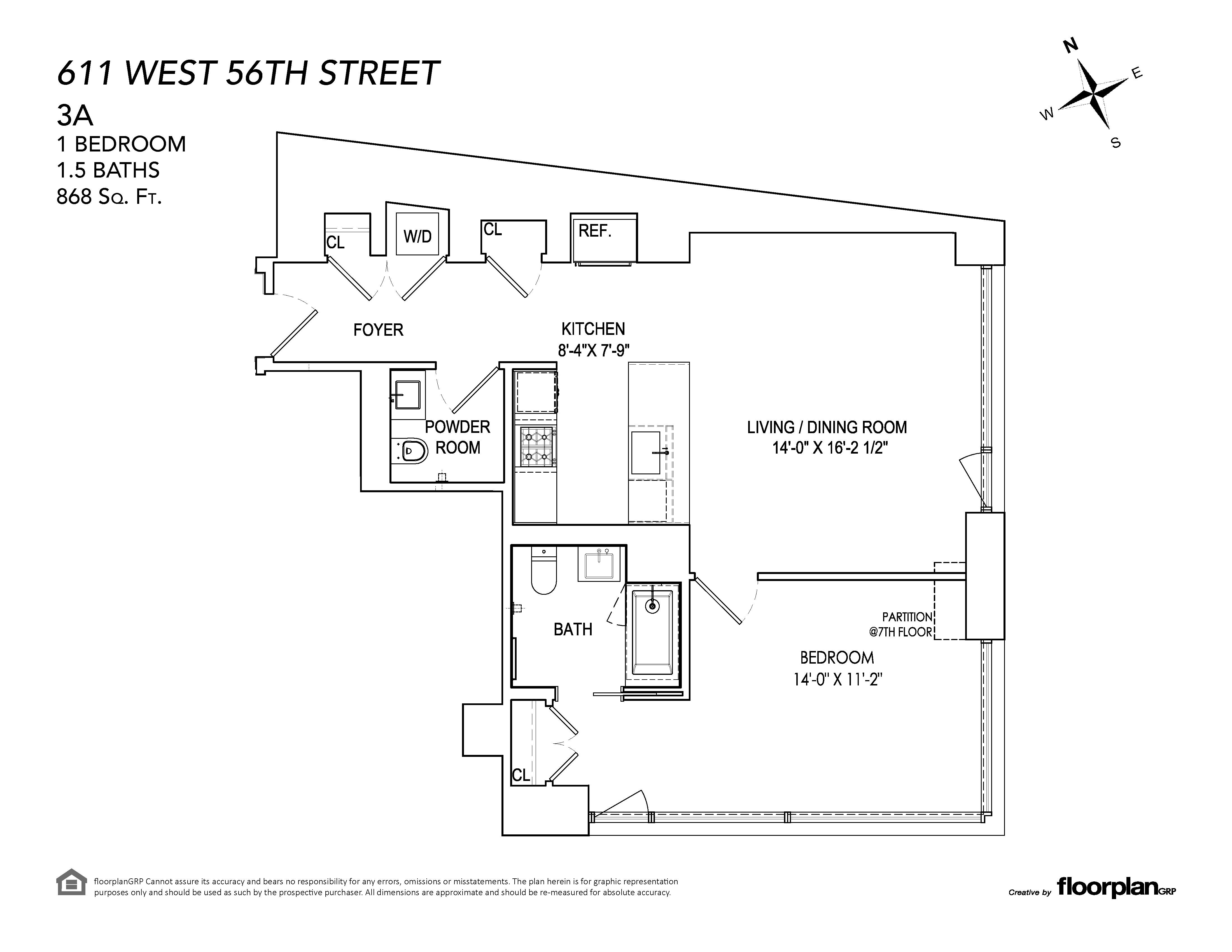 611 West 56th Street 3A Clinton New York NY 10019