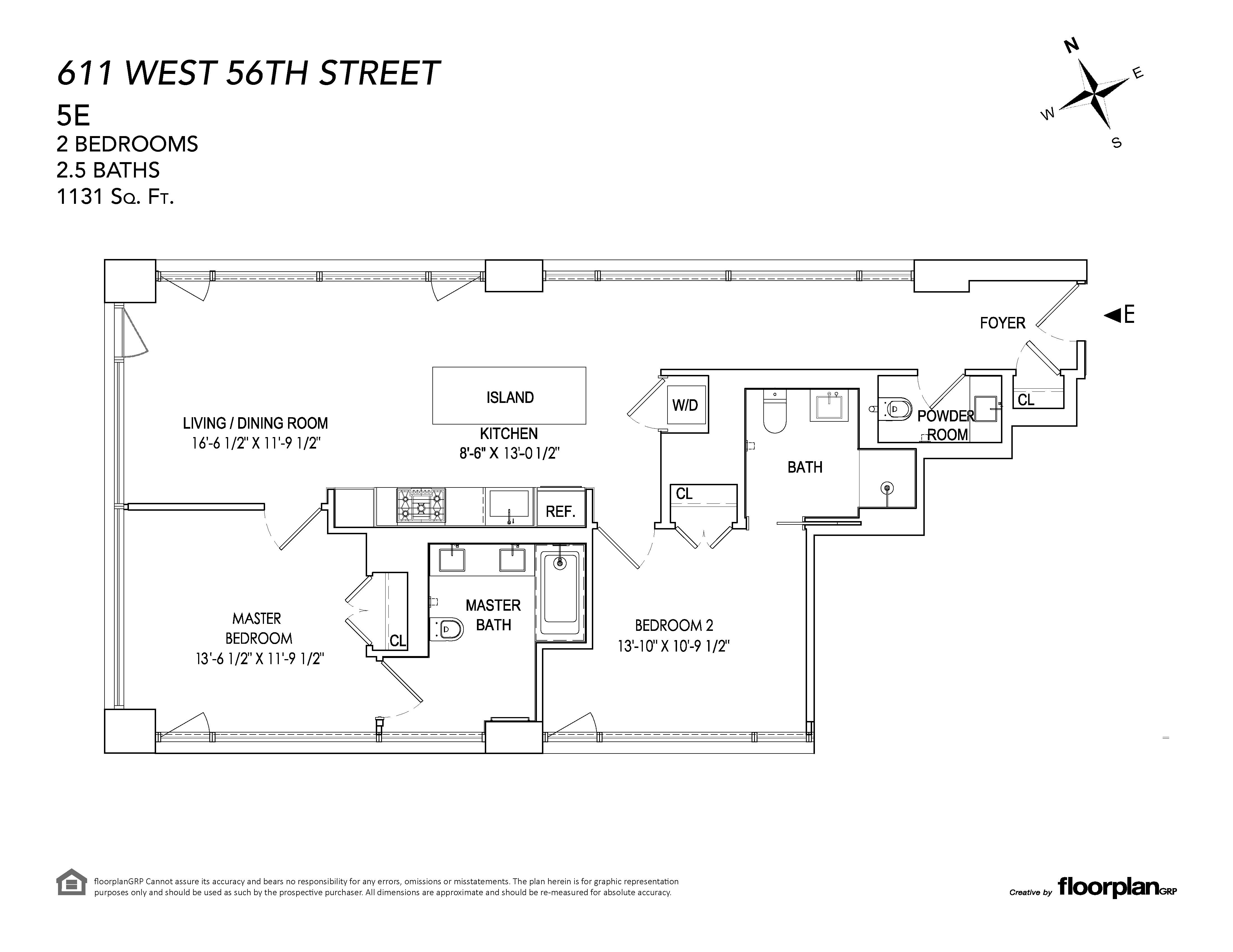 611 West 56th Street 5E Clinton New York NY 10019