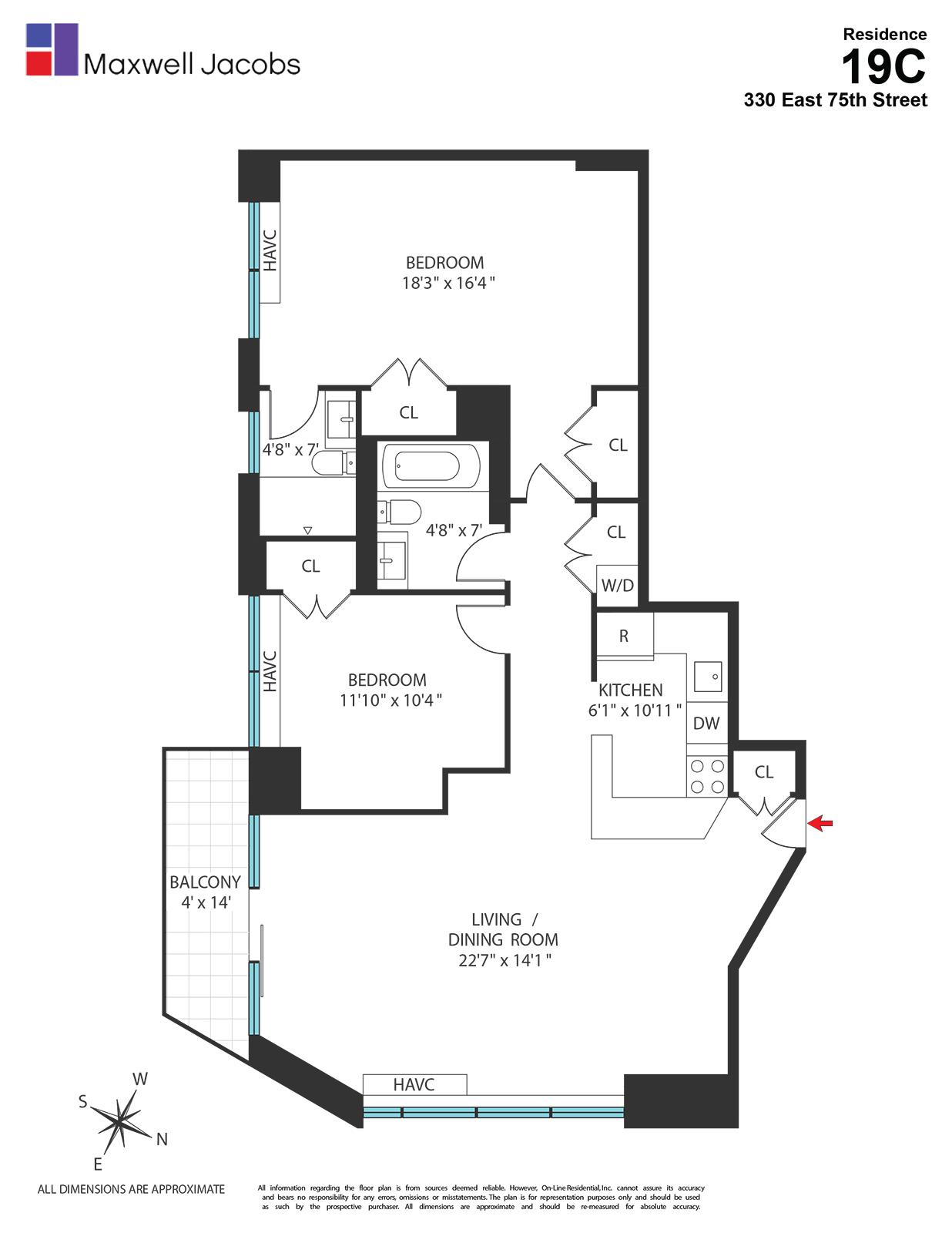 330 East 75th Street 19C Upper East Side New York NY 10021