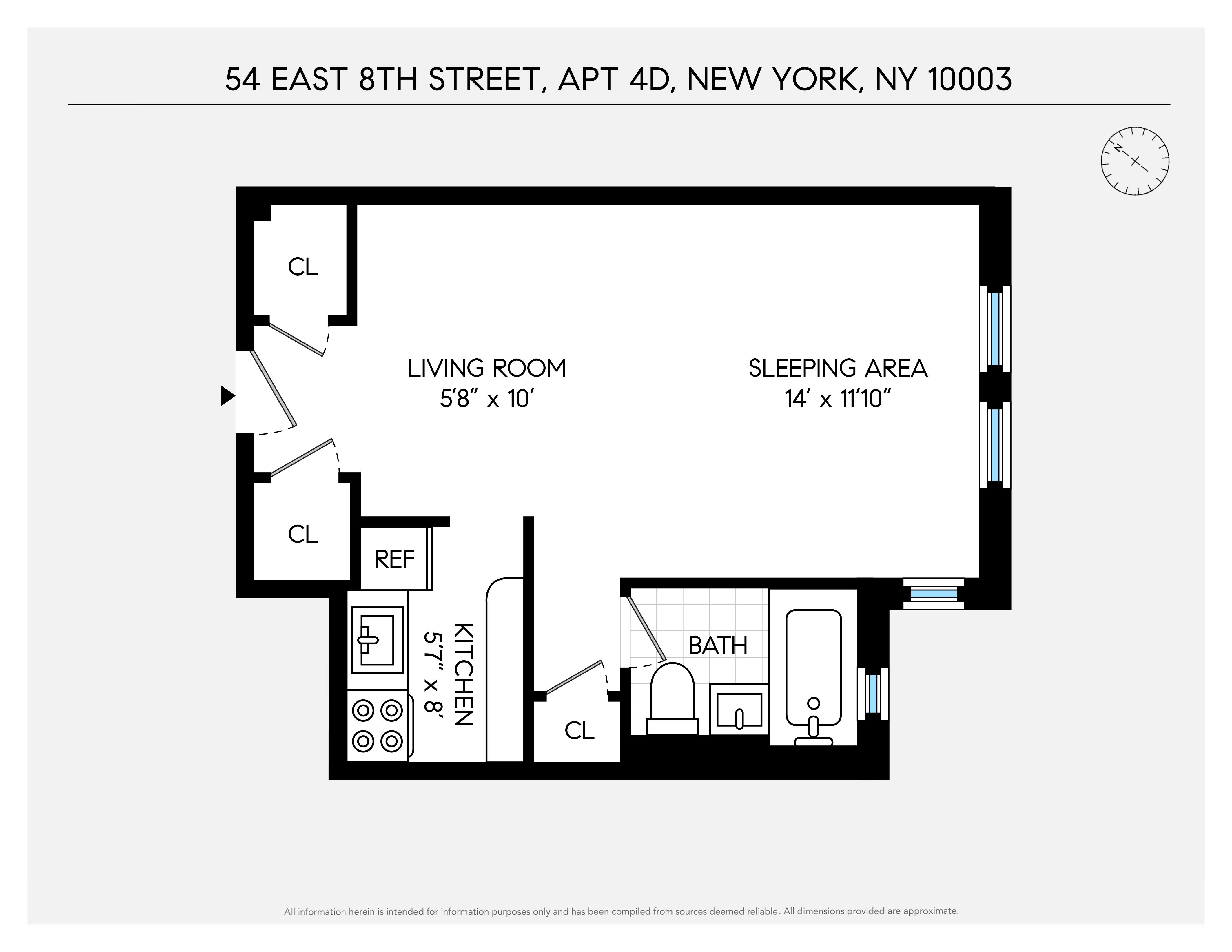 54 East 8th Street 4D Greenwich Village New York NY 10003