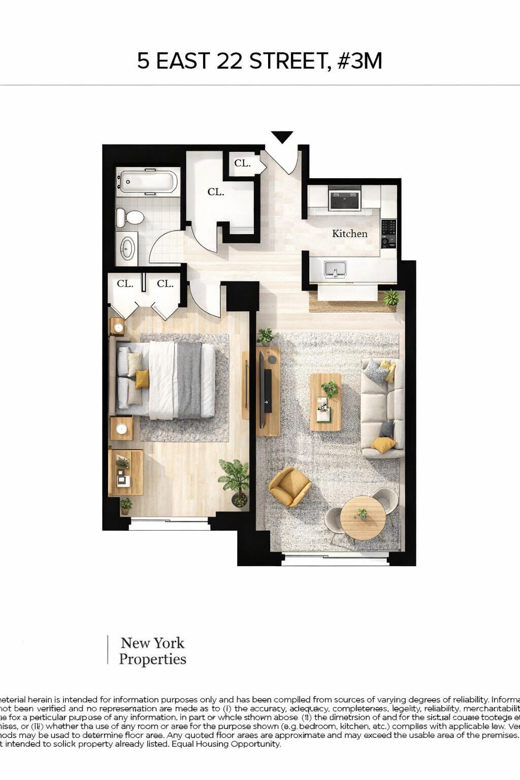 5 East 22nd Street 3-M Flatiron District New York NY 10010