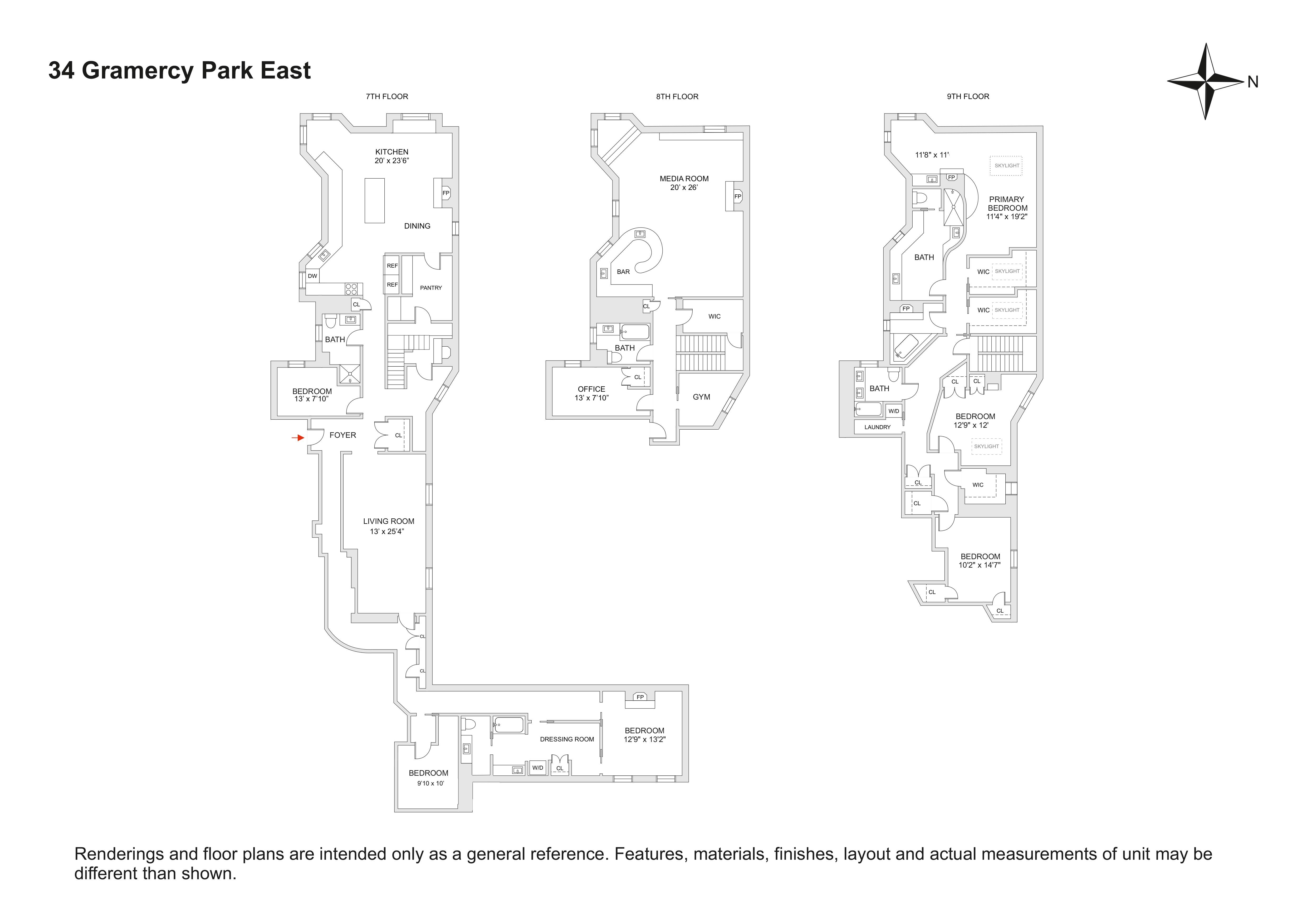 34 Gramercy Park East PH-B Gramercy Park New York NY 10010