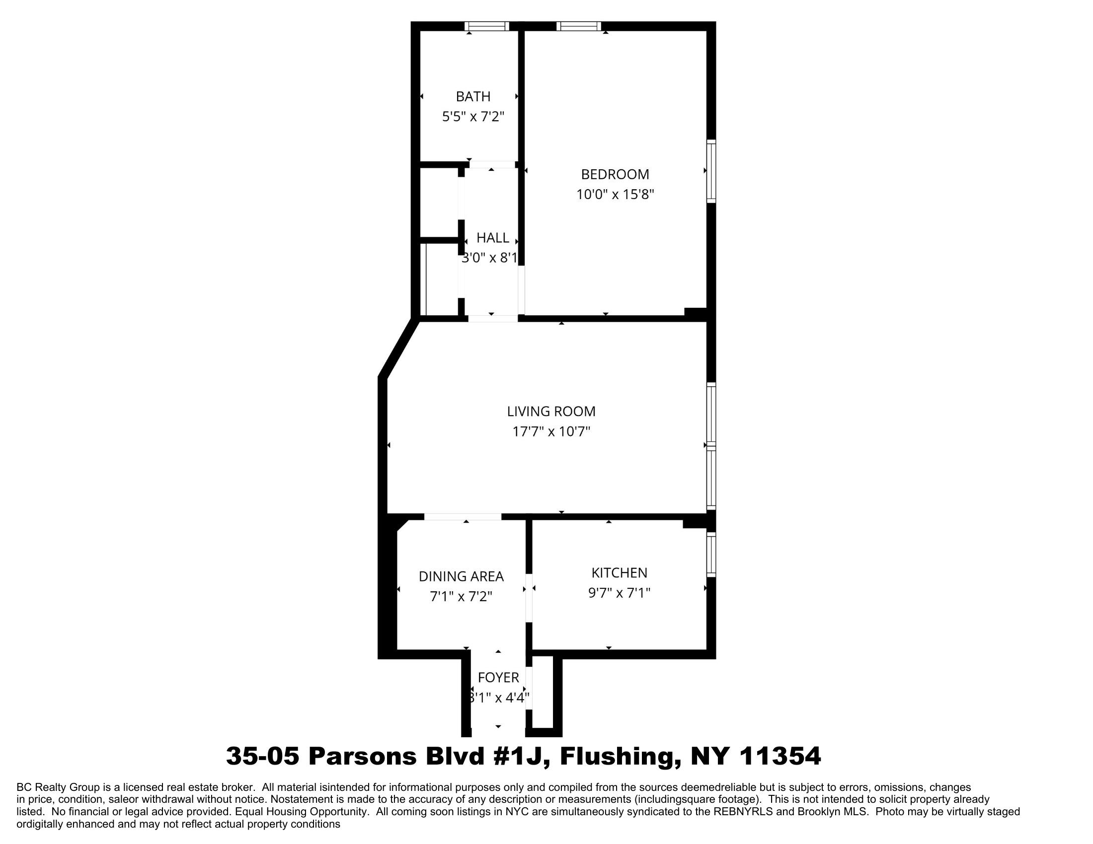 35-05 Parsons Blvd. 1-J Murray Hill Queens NY 11354