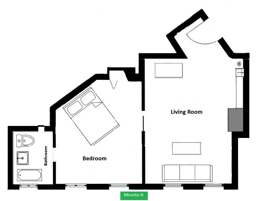1-3 Minetta Street 2-B Greenwich Village New York NY 10012