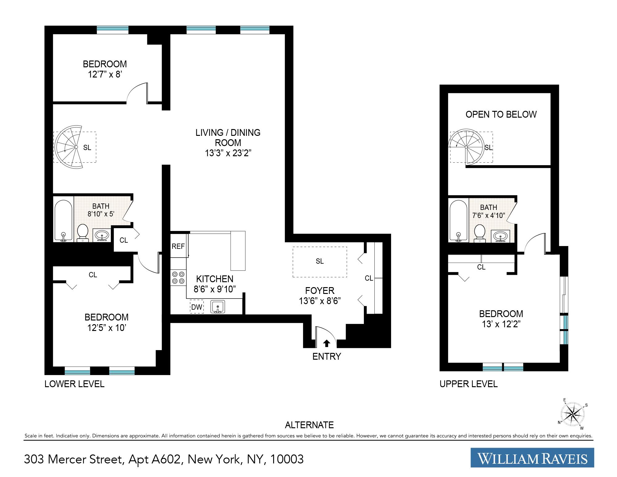 303 Mercer Street A602 Greenwich Village New York NY 10003
