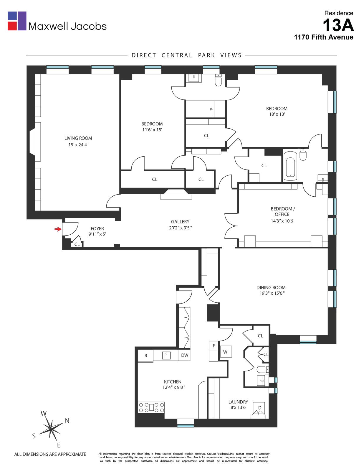 1170 Fifth Avenue 13-A Upper East Side New York NY 10029