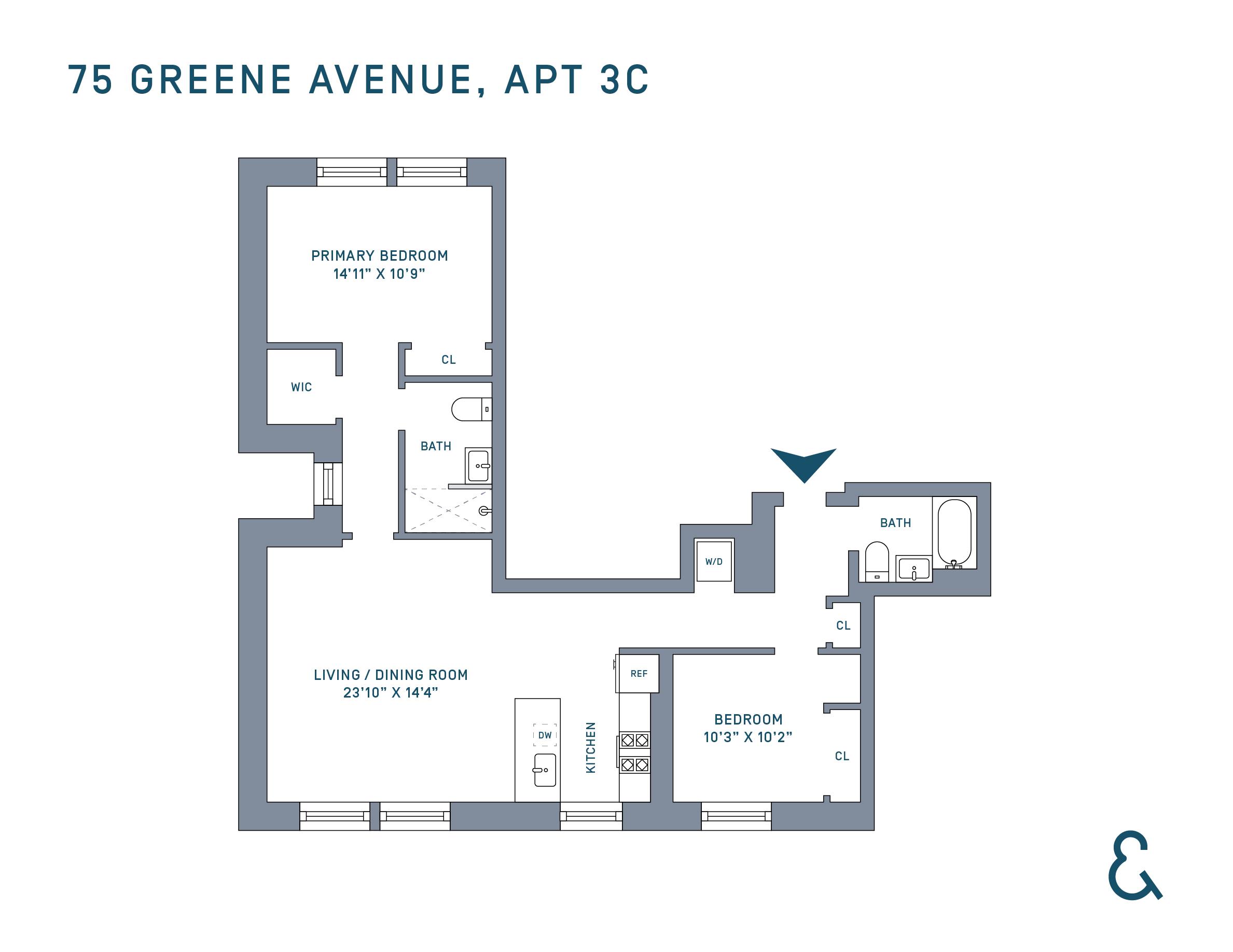 75 Greene Avenue 3-C Fort Greene Brooklyn NY 11238
