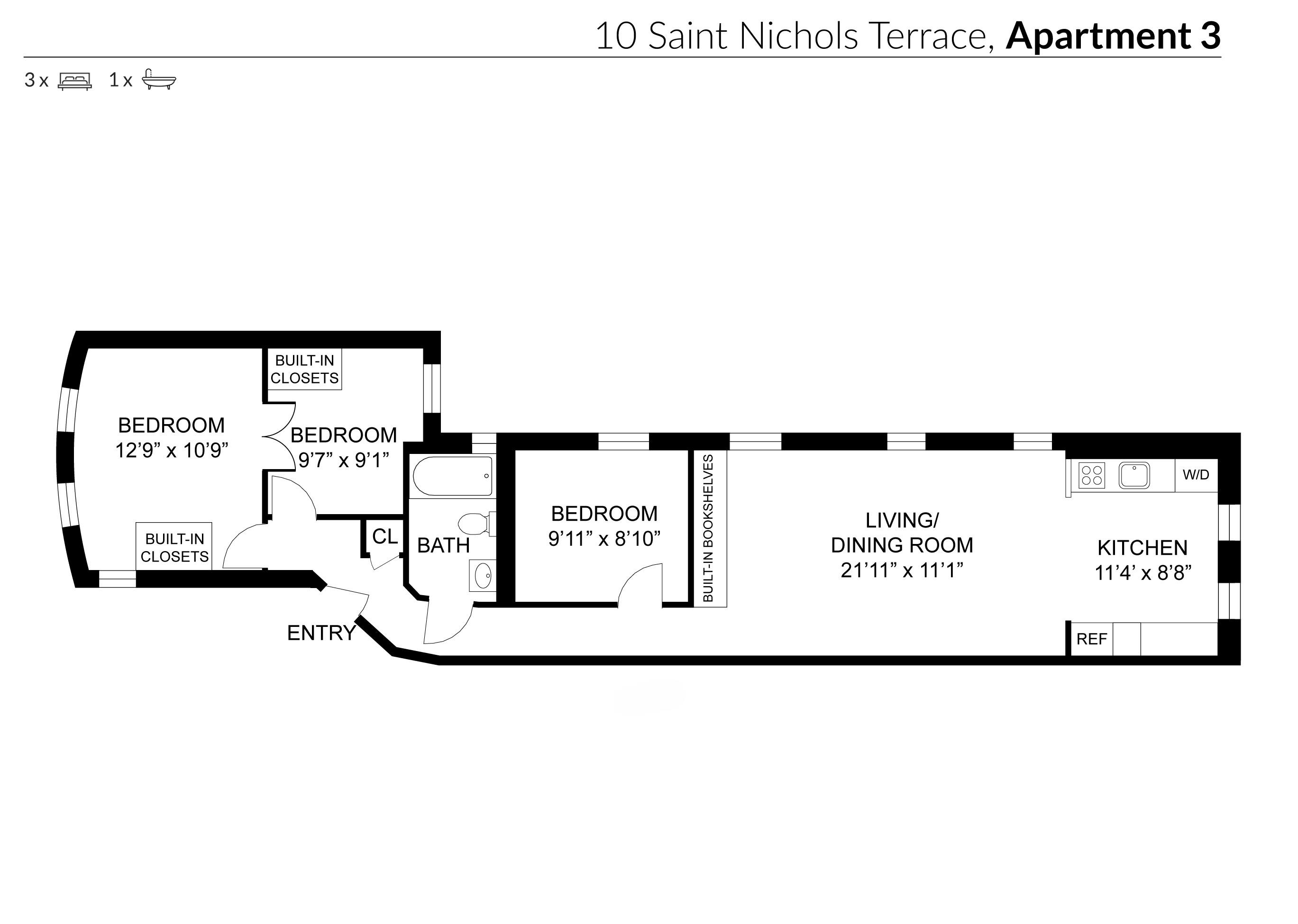 10 Saint Nicholas Terrace 3 West Harlem New York NY 10027