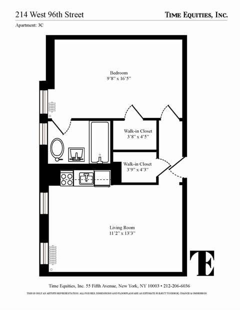 214 West 96th Street 3-C Upper West Side New York NY 10025