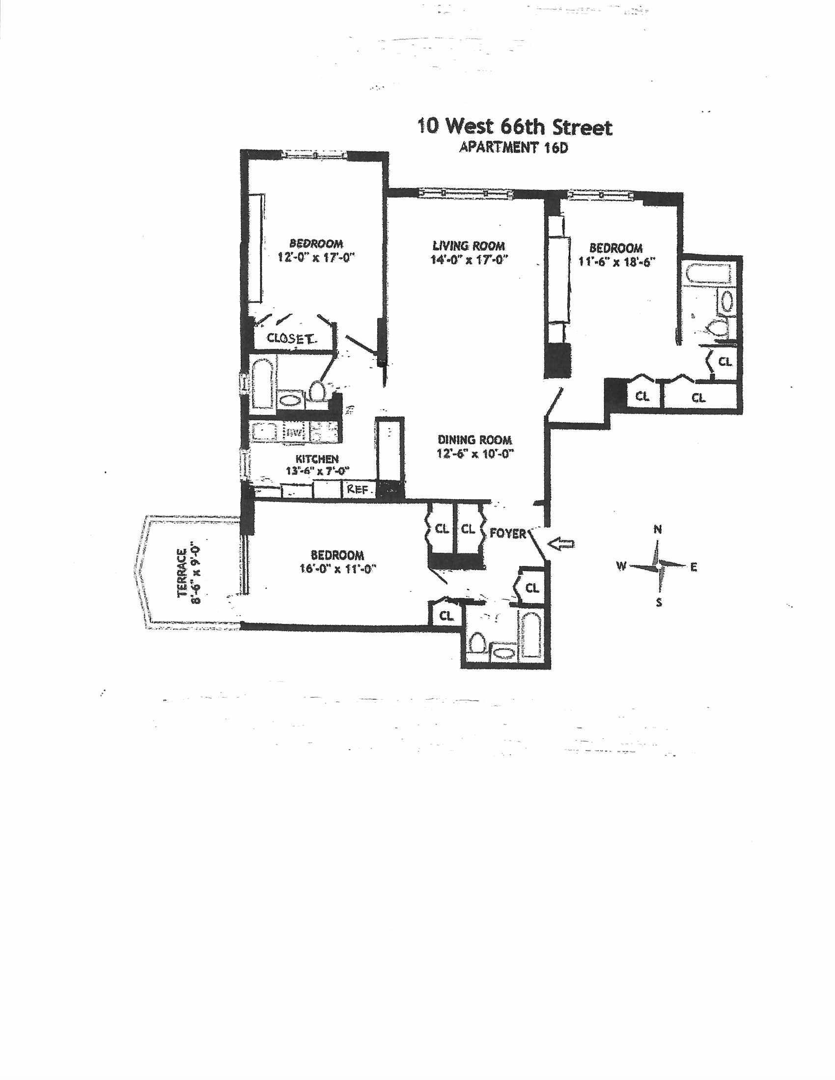 10 West 66th Street 16-D Lincoln Square New York NY 10023