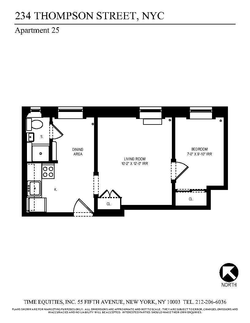 234-236 Thompson Street 25 Greenwich Village New York NY 10012