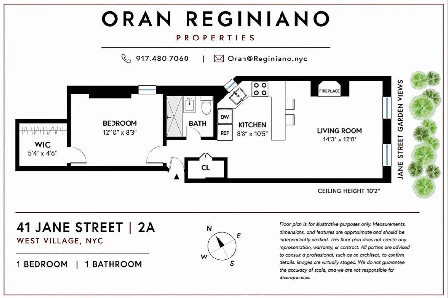 41 Jane Street W. Greenwich Village New York NY 10014