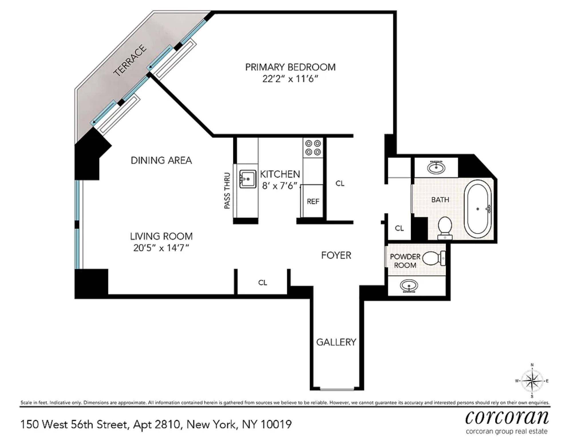 150 West 56th Street 2810 Midtown West New York NY 10019