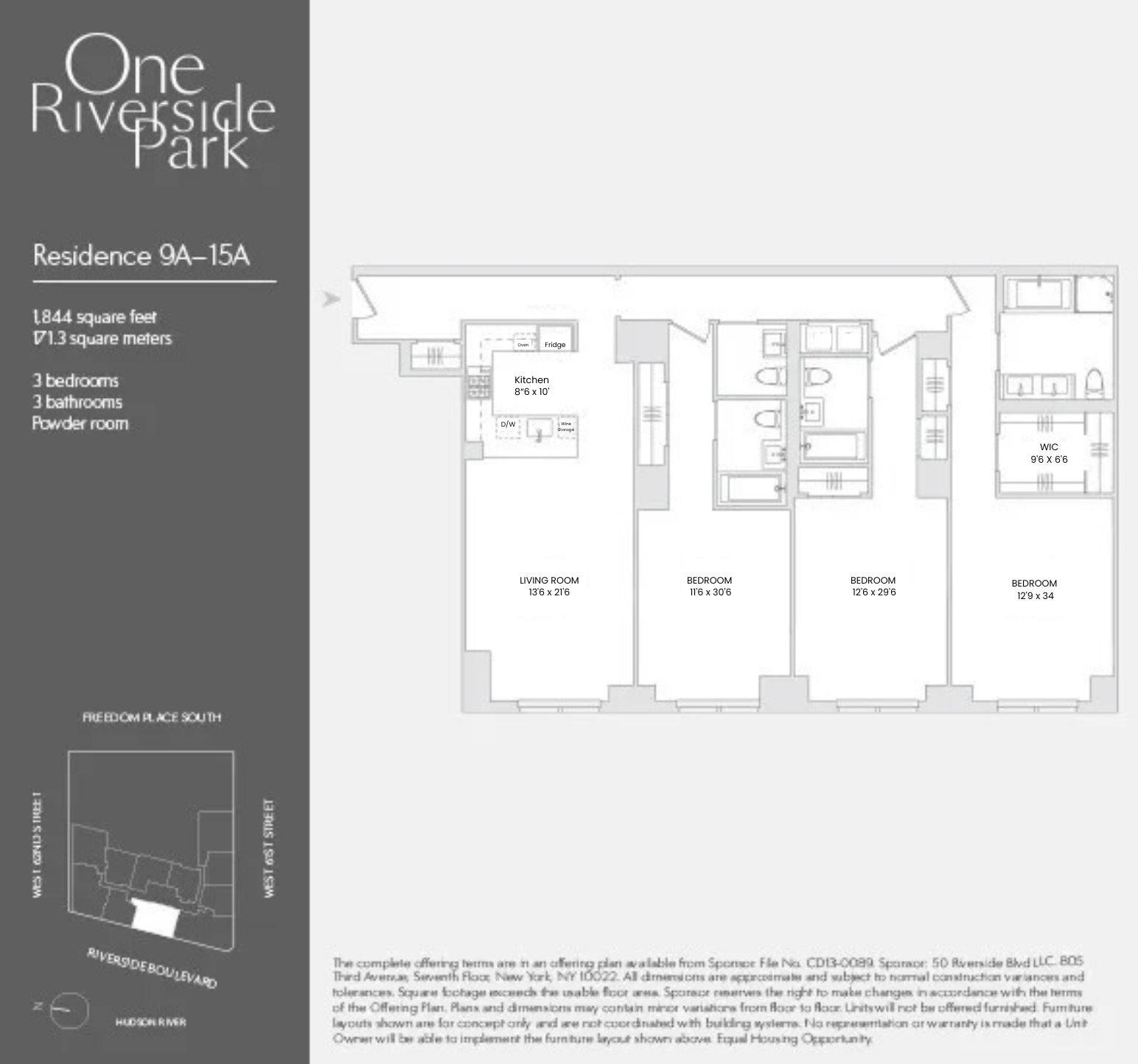 50 Riverside Blvd. Lincoln Square New York NY 10069