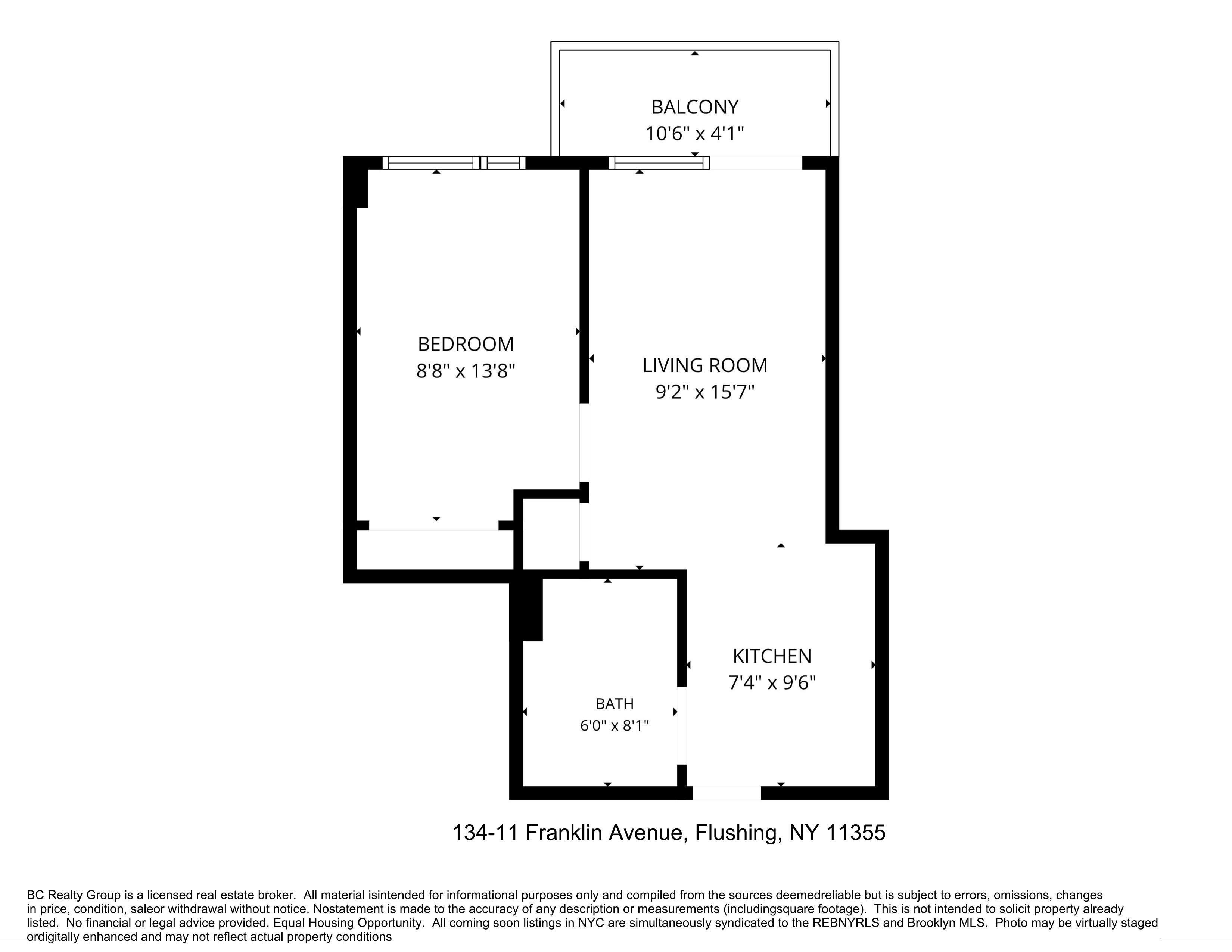 134-11 Franklin Avenue 8-D Flushing Queens NY 11355