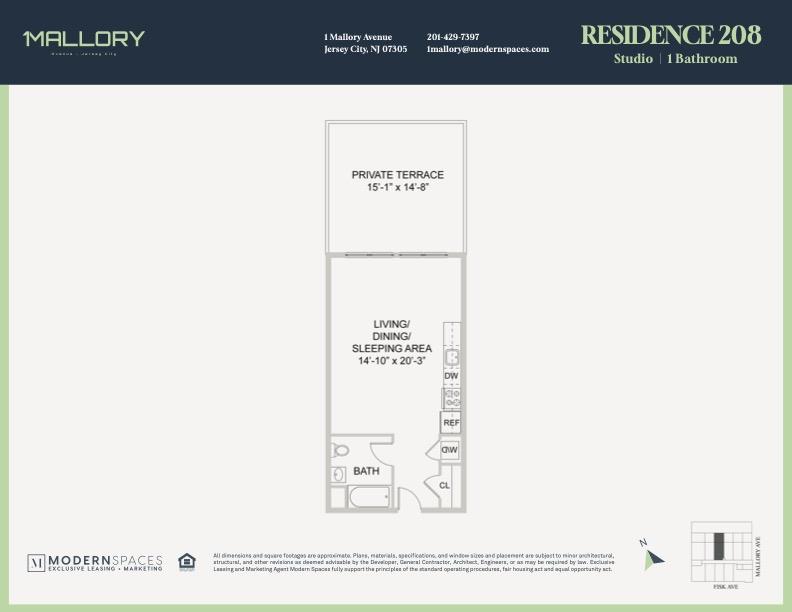1 Mallory Avenue 2080 Jersey City Jersey City NJ 07305